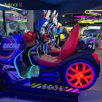 Console de course de luxe à double écran de 65 pouces, simulateur professionnel à pièces, écran double ultra-large, arcade de course
