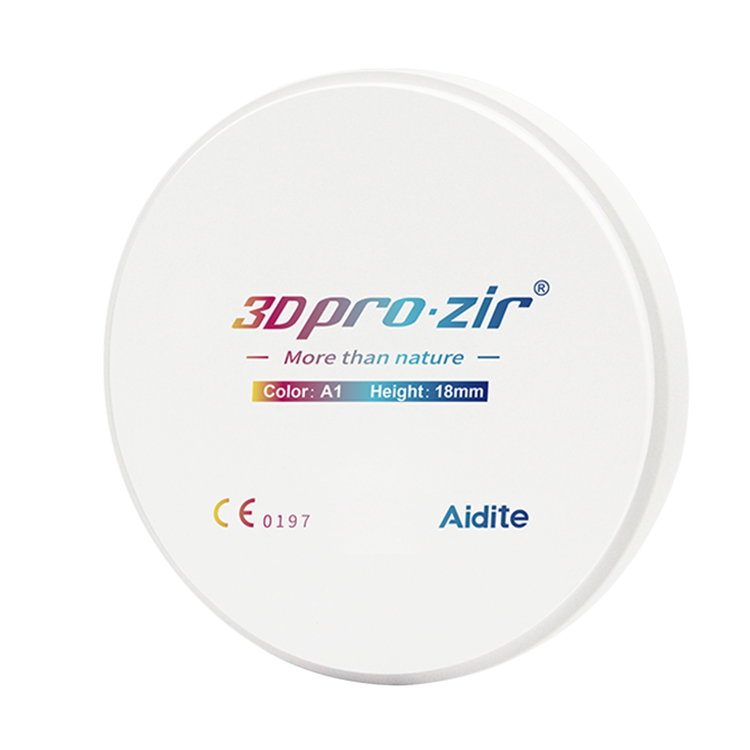 Высокопрочный многослойный циркониевый диск 3d с высокой прозрачностью и сертификатом се