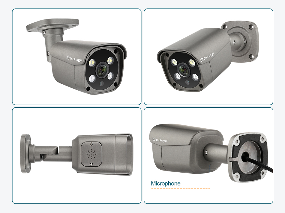 4k hd poe cctv camera 8mp audio security camera system cctv security camera system