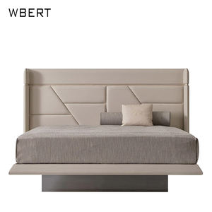 WBERT High-end <b>Light</b> Luxury Frosted Head Layer Cowhide <b>Bed</b> Modern Simple Villa Master Bedroom Wedding <b>Bed</b> - Product Image 3