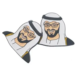 新款上市多功能高级阿拉伯联合酋长国金属磁性徽章和智能手机贴纸