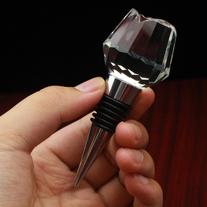 Tapón de vino transparente, recuerdo de <span class=keywords><strong>Cristal</strong></span>, rosa, decoración de boda - Product Image 2