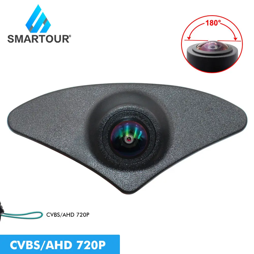 Smartour CCD Ahd telecamera retromarcia supporto anteriore vista frontale telecamera Fisheye per Mazda 2 3 5 6 CX4 CX-5 CX-7 CX-8 Atenza (Atez) auto