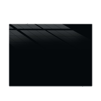 Tableau blanc magnétique noir à trous croisés en verre et tableau blanc effaçable à sec