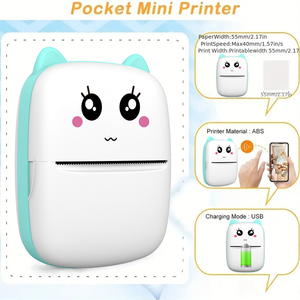 Bán buôn OEM kỹ thuật số ngay lập tức máy in ảnh nhiệt cho trẻ em món quà giáng sinh Selfie máy ảnh MP3 chức năng chiếu cho trong kho - Product Image 6