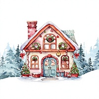 Ornements de Noël en céramique PRSTENLY en forme de maison de neige ronde, décorations suspendues pour fêtes et maisons, origine Chine, hauteur 2,9 x 0,1 cm, design amusant
