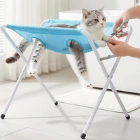 Support de toilettage portable pour chien, hamac pliable pour animaux de compagnie pour la coupe des ongles, le nettoyage des oreilles, le bain, attache de contention pour toilettage de petits chiens et chats