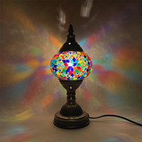 Lampe de bureau mosaïque DIY faite à la main en Turquie, activité parent-enfant, activité de studio artisanal, veilleuse réconfortante