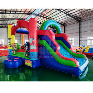 Gorila inflable comercial con temática de perro de dibujos animados, castillo hinchable inflable para exteriores, tobogán para fiestas infantiles - Product Image 2