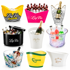 LiqVis Resistente, di Grado Commerciale, Bordi Lisci e Sicuri, Costruzione Durevole, Robusto, Pronto per il Bar, Portatile, Personalizzabile, Premium per Feste - Product Image 1