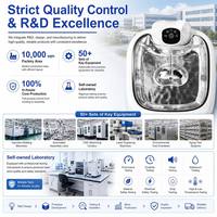 Fontaine à eau pour chat ovale ChongxinIOT 3,5 L en acier inoxydable de qualité alimentaire 4000 mAh Distributeur d'eau automatique ultra silencieux pour animaux de compagnie avec filtration
