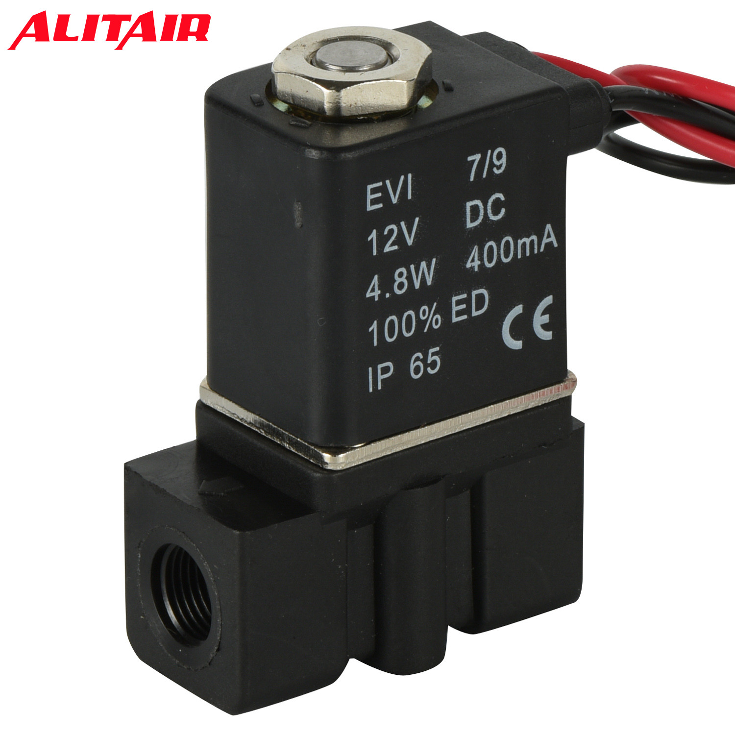 2p025-06 Alitair пневматическая серия 2/2 Way 24V 220V пластиковый соленоидный запорный воздушный клапан