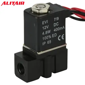 2p025-06 Alitair Pneumatische Serie 2/2 Manier 24V 220V Plastic Solenoid Uitschakeling Air Valve