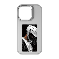 Étui de téléphone JOYPORODO B234 NFC 4 couleurs avec sablage numérique et support pour appareil photo pour iPhone 13 14 15 16 Pro Max DIY NFC E-ink