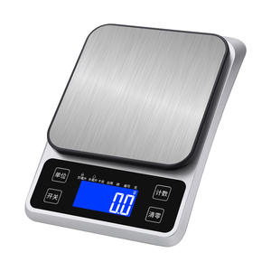 เครื่องชั่งครัวสแตนเลสแบบกำหนดเองได้ 1 กรัม 10 กิโลกรัม เครื่องชั่งดิจิตอลอิเล็กทรอนิกส์สำหรับการชั่งน้ำหนักวัตถุดิบในการทำขนม - Product Image 1