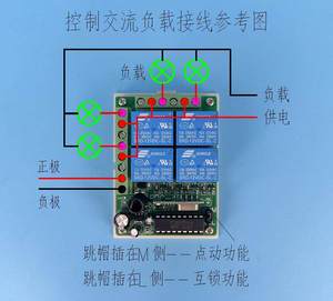 ตัวควบคุมอินเตอร์ล็อคแบบชั่วขณะ 4 ช่องสัญญาณ, ตัวรับสัญญาณไร้สาย 4 ช่องสัญญาณ, ตัวรับสัญญาณโค้ดคงที่ 4 ช่องสัญญาณ APDC-4R - Product Image 3