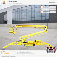 Nacelle araignée chenillée télécommandée proportionnelle 30-50 pieds avec moteur Honda Kubota EPA pour l'élagage des arbres et les travaux de construction extérieurs