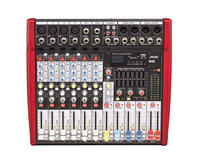 Console de mixage multifonctionnelle 6 canaux 50W 48V avec alimentation fantôme pour système audio professionnel – Nouveauté
