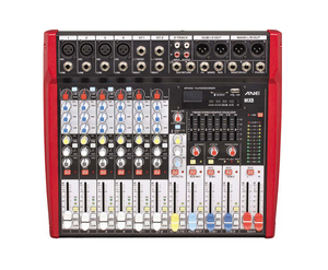 Rovapa Mixer Console Audio 6 Canali 50W Alimentazione Phantom 48V Console di Missaggio Multiuso da Palco per Sistemi Audio - Product Image 4