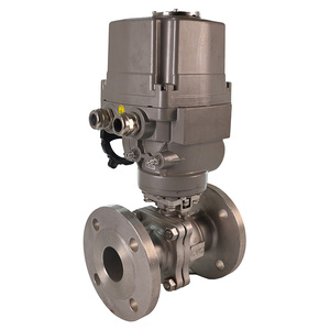 Vannes à boisseau sphérique intelligentes motorisées à 2 voies en acier inoxydable standard, à bride, OEM TOQG-94C2-16-P, robustes - Product Image 2