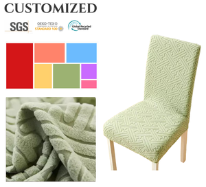 Özel boyut Polyester malzeme sandalye koruyucu peluş yarım streç sandalye kılıfı kapakları - Product Image 1