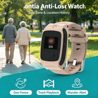 Pulsera de Emergencia para Personas Mayores con Soporte para Aplicaciones Móviles, Monitoreo Remoto y Tarjeta SIM con Roaming