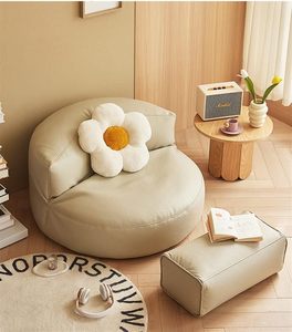 Muebles al por mayor: Sillón puf gigante de piel para sala de estar, tipo café en grano, para adultos - Product Image 3