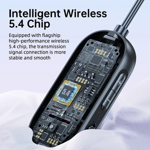 Par de Transmisores y Receptores de Audio Bluetooth 5.4 de Baja Latencia, Adaptador Inalámbrico HiFi de 3.5mm AUX para TV, Auto, PC y Auriculares - Product Image 4