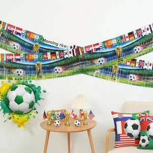 Guirnalda de Banderas de Estados Unidos, Canadá y México con Borlas para Decoración de Ambiente en Bares y Restaurantes, Decoración de Fútbol, Bandera Nacional, Jugador Estrella - Product Image 2