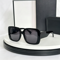 Lunettes de soleil vintage de haute qualité, épaisses et carrées, à monture intégrale, avec verres dégradés et protection UV400, pour un usage extérieur unisexe