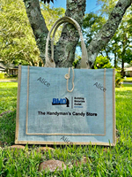 Mode écologique Impression de logo personnalisé Sac à main en lin pour femme Poignée de voyage réutilisable Cadeau Produit à provisions Sac en jute