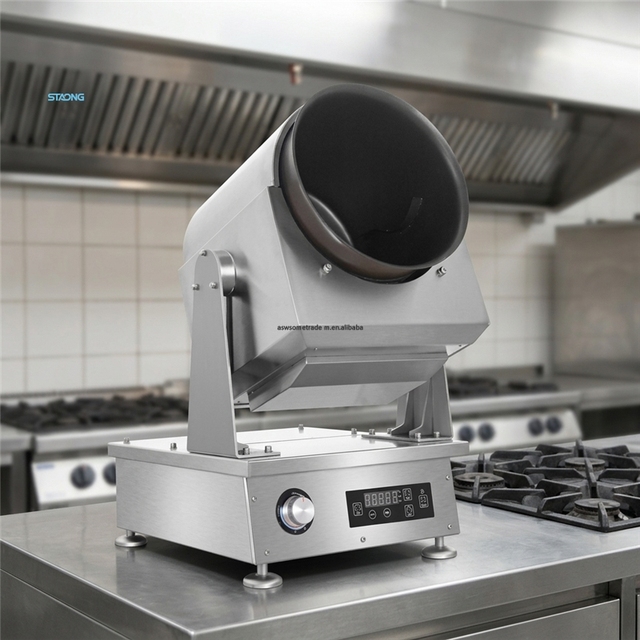 Intelligent Drum Cooking Cooker Wok Machine 360 Rotation Smart Cook Robot for Restaurants Smart Commercial Cooking Machine