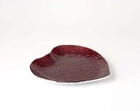 Hot Selling Glazen Oplader Hartplaat Goedkope Groothandel Fruit Plaat Met Rood Voor Bruiloft Decoratie