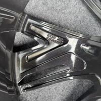 Jantes Audi A7 21 pouces d'occasion 8.5J 30mm ET en alliage d'aluminium forgé, tout-terrain, noir brillant, finition usinée, 5x120, multi-rayons