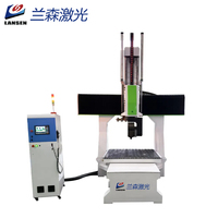 Enrutador CNC de 5 ejes Mini máquina de tallado de moldes de yeso rotativo 3D para grabado de modelo de retrato de goma de madera