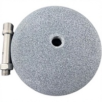 Diffuseur d'air nano gris en forme de pain avec raccord métallique pour aquarium, à bulles ultra fines