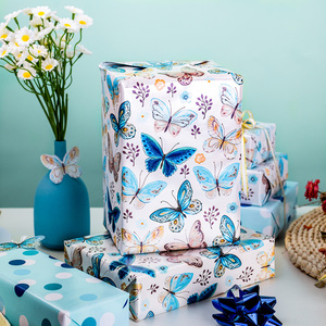 Butterfly <b>Pattern</b> Gift Wrapping <b>Paper</b> Double-Sided Art <b>Paper</b> for Packaging and Crafting - Product Image 2
