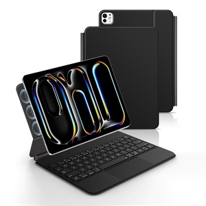 Nueva <span class=keywords><strong>Funda</strong></span> con Teclado Mágico Táctil RGB y Conector Pogo Pin <span class=keywords><strong>Original</strong></span> de Aluminio para <span class=keywords><strong>iPad</strong></span> Pro 12.9 13 M4 M5 <span class=keywords><strong>iPad</strong></span> Air 6 7 13 Pulgadas M3 - Product Image 2