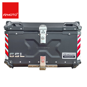 Maletero de motocicleta Universal personalizado, 65L, cajas superiores de aluminio negro, caja trasera para motocicleta - Product Image 2