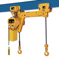 Nouveau monorail certifié CE 1T 2T 380V 50/60Hz avec télécommande, pour levage de charges lourdes, type chariot à crochet électrique à chaîne en acier