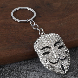 Nouveau Pendentif de Sac pour Homme, Style Européen et Américain, Motif Masque <span class=keywords><strong>V</strong></span>-Word Revenge Squad, Petit Cadeau - Product Image 4