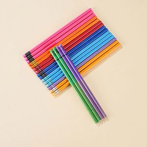 Lot de crayons de charpentier Gold Dot Transfer, standard HB 2B, en bois, à graphite, pour l'écriture, cadeau pour étudiants, promotion en bois noir - Product Image 3