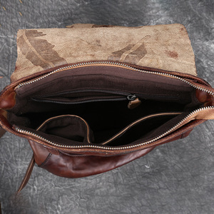 Mochila de Viaje de Cuero Vacuno Genuino Andong para Mujeres y Chicas, Nueva, Súper Moderna, con Gran Capacidad y Grabado en Relieve - Product Image 3