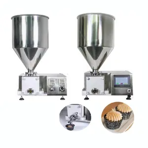 cake fruit jam injecting filling machine/ cup cake cream injector/ cake batter spreading coating machine