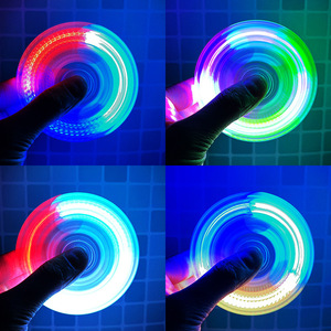 Merrycoo Bán Buôn Phong Cách Mới <span class=keywords><strong>LED</strong></span> Sáng Trong Suốt Flash Giải Nén <span class=keywords><strong>Fidget</strong></span> <span class=keywords><strong>Spinner</strong></span> Đồ Chơi - Product Image 4