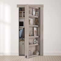 Porte d'étagère moderne invisible Porte de séparation à 360 degrés pour chambre intérieure Porte escamotable Bibliothèque Armoire sans cadre