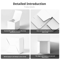 Boîtes cadeaux personnalisées en carton blanc écologique avec impression UV, épaisseur personnalisée, robustes, fond à insertion à 90 degrés