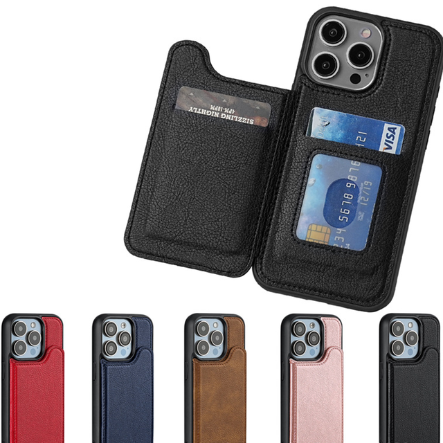 Magnetic Flip Leather Phone Case for IPhone 17/16/16E/15/14/13 with Card Slot Mobile Phone Cases
