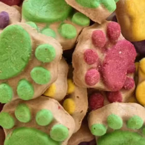 Torte di carne di ossa crude liofilizzate <span class=keywords><strong>biscotti</strong></span> per dentizione a forma di artiglio per cani e gatti snack per animali domestici cibo secco - Product Image 5