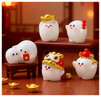 Figuras Decorativas de Resina de Hadas para Casa de Muñecas en Miniatura 3D de Dibujos Animados, Juguetes y Decoraciones de Año Nuevo Chino 2026, Regalos para Niños